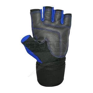 Anti-Slip Breathable Leather Gym <b>Gloves</b> Wrist Wraps Sports Workout Fitness <b>Training</b> Unisex High Quality <b>Weight</b> Lifting - Product Image 3