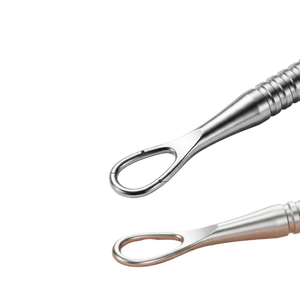 Aiguille d'extraction de points noirs et d'acné de précision, 14 cm, en acier inoxydable, double extrémité, outil de soin du visage - Product Image 3