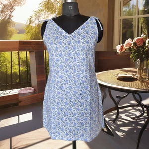 Meilleur Prix – Tunique Courte Élégante en Coton Floral Naturel pour Femme, Imprimée à la Main Numérique, Respirante, Style Indien Ample, Idéale pour la Plage - Product Image 4