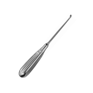 Curette osseuse 165 mm en acier inoxydable, manche creux 5 mm, instrument chirurgical non stérile réutilisable, usage orthopédique - Product Image 2