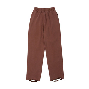 Pantalones de chándal de algodón de pierna ancha para mujer de talla grande, cintura media con cordón, color liso, longitud completa, ajuste holgado, otoño - Product Image 2