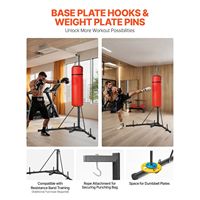 Support de sac de boxe en acier robuste, hauteur réglable pour adultes, équipement d'entraînement physique