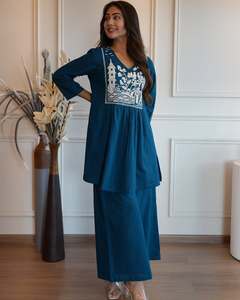 Ensemble coordonné en coton de qualité supérieure, vêtements légers d'été pour la maison, disponible en gros - Product Image 5