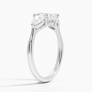 Anillo BOJ 0133 con Corte Marquesa, Plata 925, Anillo Solitario de Lujo con Engaste de Garras, Diamante de 2ct, Color D, VVS1, Moissanita, Certificado GRA - Product Image 2
