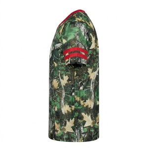 Camiseta de Fútbol de Secado Rápido para Hombre, Cuello en V, Camuflaje, Manga Corta, Malla Transpirable, para Todas las Temporadas, Corte Ajustado Regular - Product Image 4
