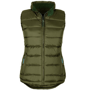 Gilet matelassé sans manches coupe-vent avec fermeture éclair, taille personnalisable, gilets matelassés brillants pour femmes - Product Image 5