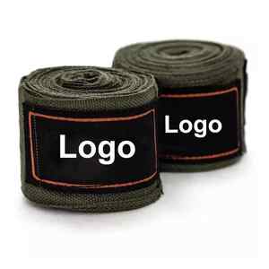 Vendas al por mayor de vendas de mano de boxeo de algodón personalizadas, duraderas, transpirables y elásticas profesionales para entrenamiento y sparring. - Product Image 4