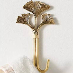Aluminum <b>Wall</b> <b>Hook</b> With Stylish Look For Hanging Towels Clothes Bags And <b>Keys</b> In Bathroom Kitchen And Living Room - Product Image 1