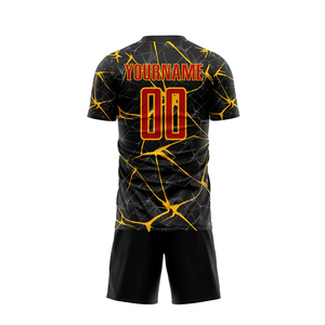 Ensemble d'uniformes de football personnalisés, maillot et short respirants et légers, tenue d'entraînement et de match pour équipe, fournisseur OEM USA, Royaume-Uni, Europe - Product Image 3