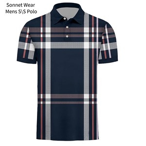 Polo imprimé décontracté pour la mode masculine - Product Image 1