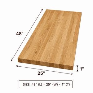 Solid Wood Countertop Rectangular Eased Edge Rustic Kitchen Butcher Block Top Wooden Slab Surface Solid Wood Countertop - Product Image 2