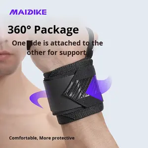 <b>Wrist</b> Wraps Band Neoprene & Elastic Figure 8 Lifting Strap for Gym & Weightlifting - Product Image 2