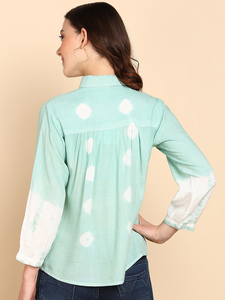 Camisa Maaesa para Mujer, de Rayón, Hecha a Mano, con Cuello Abotonado, Manga Larga, Estilo Casual, Corte Regular, para Primavera/Verano - Product Image 4