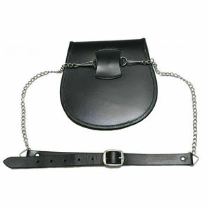 Cinturones Sporran Escoceses Negros Hechos a Medida con Cuero Genuino 100% Repujado, Venta al Por Mayor - Product Image 2