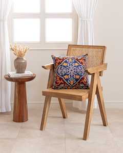 ปลอกหมอนปักมือ - ลายปักแบบคิวเรลจากแคชเมียร์ - Product Image 3