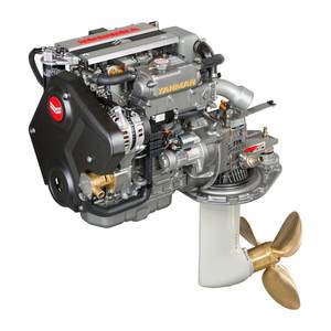 Moteur diesel marin inboard compatible avec 3JH40 40HP, design compact, système de refroidissement fiable pour bateaux commerciaux - Product Image 1