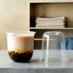 Vasos Desechables de Plástico PP Transparente Ecológicos de 95 mm con Tapas, Vasos de 12/16/22 oz para Bebidas Frías y Café, Venta al por Mayor - Product Image 4