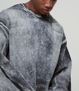 Sudaderas de Invierno para Hombre OEM/ODM, Sudaderas con Logotipo Personalizado, Sudaderas Vintage Lavadas al Ácido, Impresión Básica, Bordado Personalizado - Product Image 5