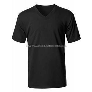 T-shirt ample pour homme en coton 100% sur mesure, t-shirt hip hop surdimensionné, t-shirt à col en V pour homme de haute qualité, faible MOQ - Product Image 6