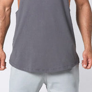 Men Cut Tank Top Sleeveless Fashion Muscle Design Cartoon Pattern <b>Tie</b>-Dyed Embroidery Knitted Cotton Bamboo Fiber High Street - Product Image 3