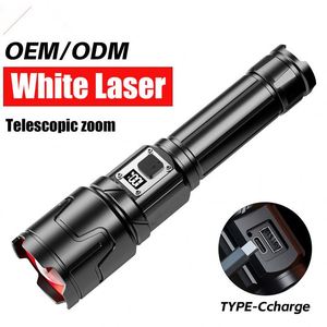 CITICITY Long Range Tactical Flashlight <b>Rechargeable</b> Zoom LCD 4 Modes Aluminum Alloy 1700 Lumens Waterproof for Outdoors Camping - Product Image 2