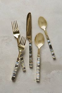 Luxury Stainless Steel Cutlery With Mop Handle Stylish <b>Flatware</b> Set For Home Restaurant Hotel Wedding Catering - Product Image 6