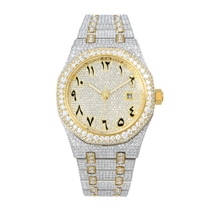 Reloj de Hombre Estilo Hip Hop con Incrustaciones de Diamantes VVS1, Reloj de Pulsera de Lujo con Diamantes Moissanite, Reloj Automático para Hombre con Movimiento Miyota 9015 - Product Image 4