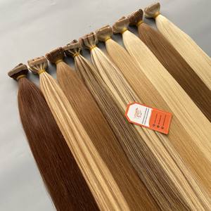 Extensiones de trama de cabello humano vietnamita Remy 100%, cutícula 12A completa de calidad superior, cinta para piel cruda - Product Image 5