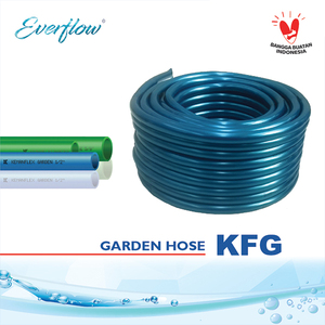 Tuyau d'arrosage élastique de jardin 5/8 pouce 50 mètres en PVC, tuyau flexible pour l'irrigation extérieure et l'aménagement paysager - Product Image 1
