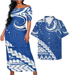 Dernière collection de vêtements tribaux polynésiens : Robe Puletasi Tonga Samoan pour femme, imprimé personnalisé, robe de soirée Puletasi Samoa - Product Image 3