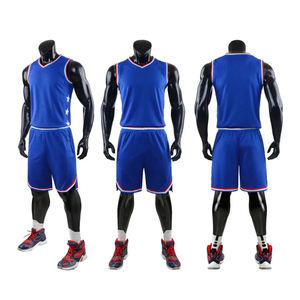 Ensemble d'uniformes de basketball en gros – Maillot sans manches et short unis, respirants, pour entraînement, conception personnalisée pour équipes masculines - Product Image 1