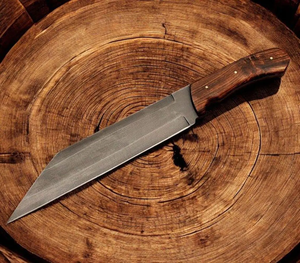 Couteau Viking Seax artisanal OEM en acier à haute teneur en carbone, lame fixe, couteau de survie pour le camping et le bushcraft avec étui en cuir, vente en gros - Product Image 5