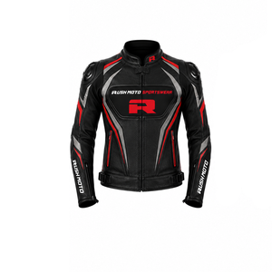 Chaquetas de Motocicleta de Verano para Hombre, Tallas Grandes, Personalizadas, de Cuero, con Estampado Digital, Impermeables, Transpirables y Anti-UV - Product Image 1