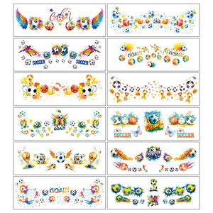 Pegatinas Faciales con Diseño de Tatuaje de Animadora de Fútbol Americano para el Evento EE. UU.-Canadá-México 2026 - Product Image 6