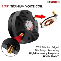 Haut-parleur de compression 5 cœurs 1 pouce, tweeter à pavillon PA, audio professionnel 800W, bobine vocale 1,75 pouces, aimant 20 oz, 8 ohms