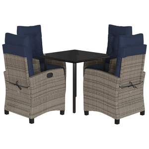 Conjunto de Comedor Gris para Jardín, Muebles de Exterior para Patio - Product Image 2