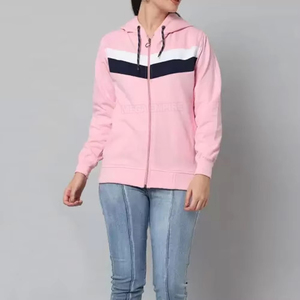 Hoodies Courts à Capuche Zippés pour Femmes, Style Ample et Épais, Tissu Polaire Coupe-Vent, Idéaux pour l'Hiver – Meilleures Ventes Automne avec Option OEM - Product Image 1