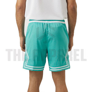 กางเกงขาสั้นผู้ชายปักโลโก้ตามสั่ง ปี 2026 กางเกงบาสเก็ตบอลผ้าตาข่ายเรียบๆ กางเกงออกกำลังกายผ้าตาข่ายสำหรับผู้ชาย - Product Image 5