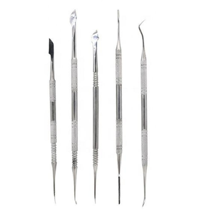 DERMISPRO Kit d'instruments de sculpture de cire en acier inoxydable pour laboratoire dentaire, 10 pièces avec poignée ergonomique pour la sculpture de modèles dentaires - Product Image 4