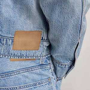 Light blue <b>denim</b> <b>jacket</b> for <b>men</b> button up casual outerwear custom breathable seamless gym sport fitness streetwear coat - Product Image 5