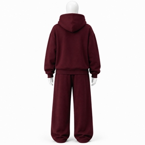 Conjunto de Sudadera con Capucha Oversize y Pantalones Jogger para Mujer, Estilo Urbano Casual de Dos Piezas, Ropa de Moda de Algodón y Felpa - Product Image 2