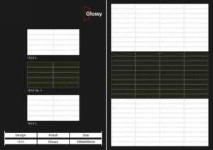 กระเบื้องบุผนังเซรามิกผิวมันเงา ขนาด 30x60 ซม. คุณภาพพรีเมียม สำหรับตกแต่งผนังภายในห้องครัว ห้องน้ำ ดีไซน์ทันสมัย - Product Image 2