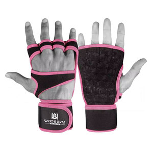 Cross Training Gloves Wrist Support WOD <b>Gym</b> Workout Weightlifting Fitness Neoprene Half Finger Non-Slip Unisex Men Women - Product Image 1