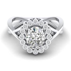 Bague de promesse de mariage REYES artisanale en argent sterling 925, plaquée or 14 carats, cadeau d'anniversaire de luxe, bijoux fins pour femmes - Product Image 1