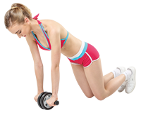 Roue abdominale ALLWINWIN ABW65 - Rouleau d'exercice pour le renforcement du tronc et la musculation