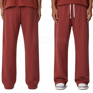High Quality Casual Men's Flare <b>Trouser</b> Cotton/Polyester Fabric Eco-Friendly Breathable <b>Elastic</b> <b>Waist</b> Customizable - Product Image 5