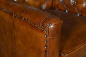 Classic Tufted Modern Brown Leather <b>Sofa</b> Chair Premium Armchair <b>Inflatable</b> Adjustable for Home Hotel Furniture - Product Image 4
