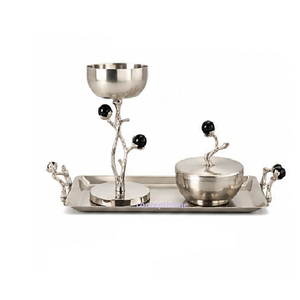 Black Gold Branch Incense <b>Burner</b> Set With Tray Aromatic All Season Use - Product Image 2