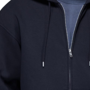 Wholesale Loose Fit <b>Zip</b> Through Hoodie Soft Cotton Full <b>Zip</b> <b>Hooded</b> Jacket Custom Logo Bulk Apparel Manufacturer - Product Image 6