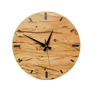 Antique 2025 <b>Wooden</b> Texture <b>Wall</b> <b>Clock</b> Hot Sale Natural Wood Home Interior Decor for Living Room BURAQ HANDICRAFT - Product Image 1